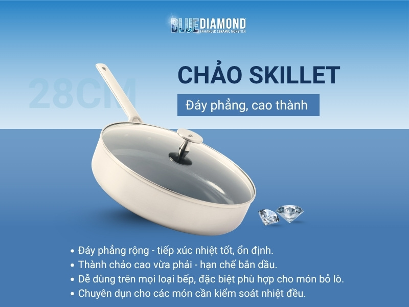 Chọn chảo skillet hay chảo work 2
