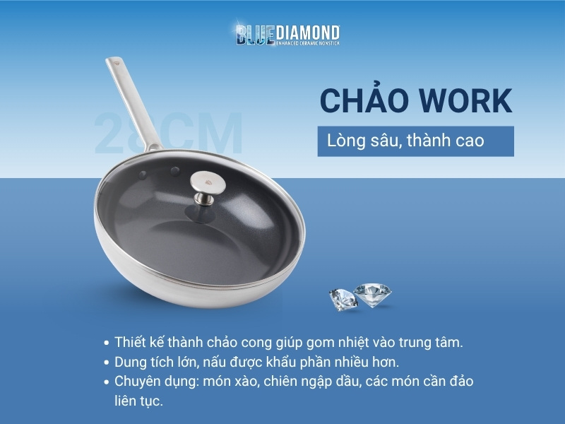 Chọn chảo skillet hay chảo work 3