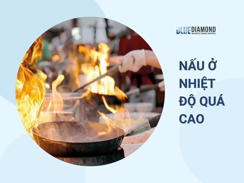 Nguyên nhân chảo bị phồng đáy - do quá nhiệt