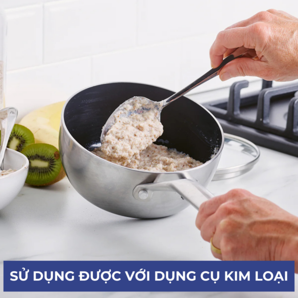 QUÁNH CHỐNG DÍNH PHỦ TINH THỂ KIM CƯƠNG CAO CẤP BLUE DIAMOND 16CM - Hình ảnh 3