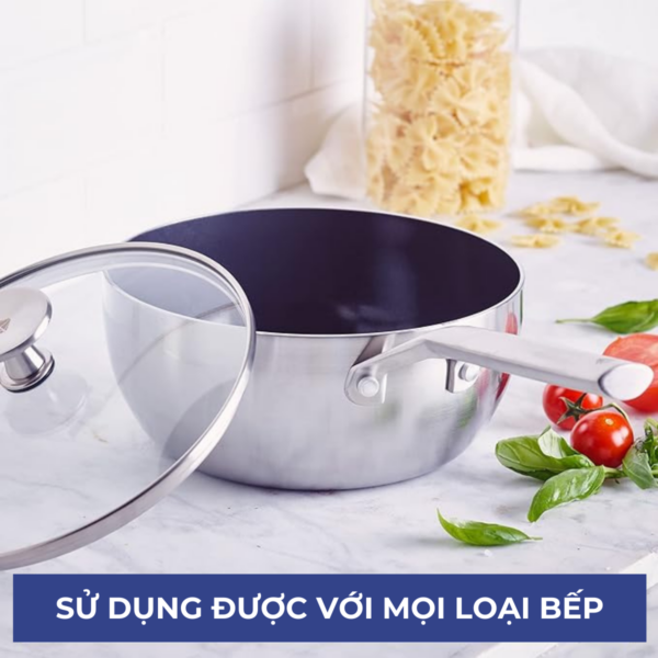 QUÁNH CHỐNG DÍNH PHỦ TINH THỂ KIM CƯƠNG CAO CẤP BLUE DIAMOND 20CM - Hình ảnh 4
