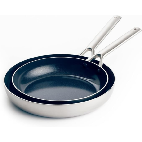 BỘ 2 CHẢO CHỐNG DÍNH PHỦ TINH THỂ KIM CƯƠNG CAO CẤP BLUE DIAMOND 24 & 28CM