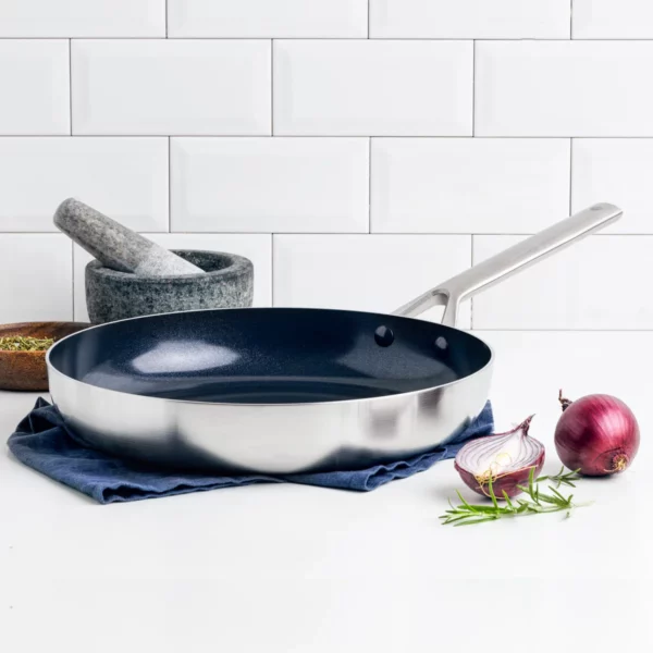 CHẢO CHỐNG DÍNH PHỦ TINH THỂ KIM CƯƠNG CAO CẤP BLUE DIAMOND 24CM - Hình ảnh 2